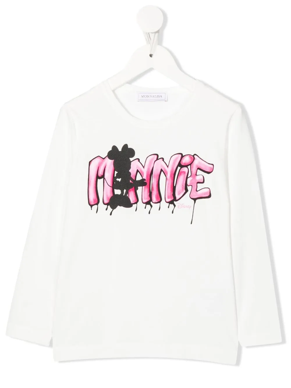 

Monnalisa Minnie-print detail T-shirt - White