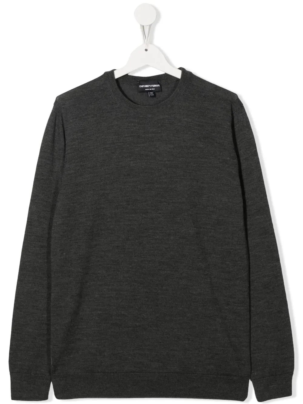 

Emporio Armani Kids suéter tejido con cuello vuelto - Gris