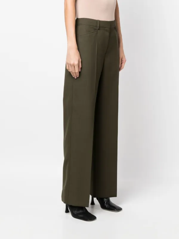 Farfetch Donna Abbigliamento Pantaloni e jeans Pantaloni Pantaloni a zampa Grigio Pantaloni a gamba ampia 