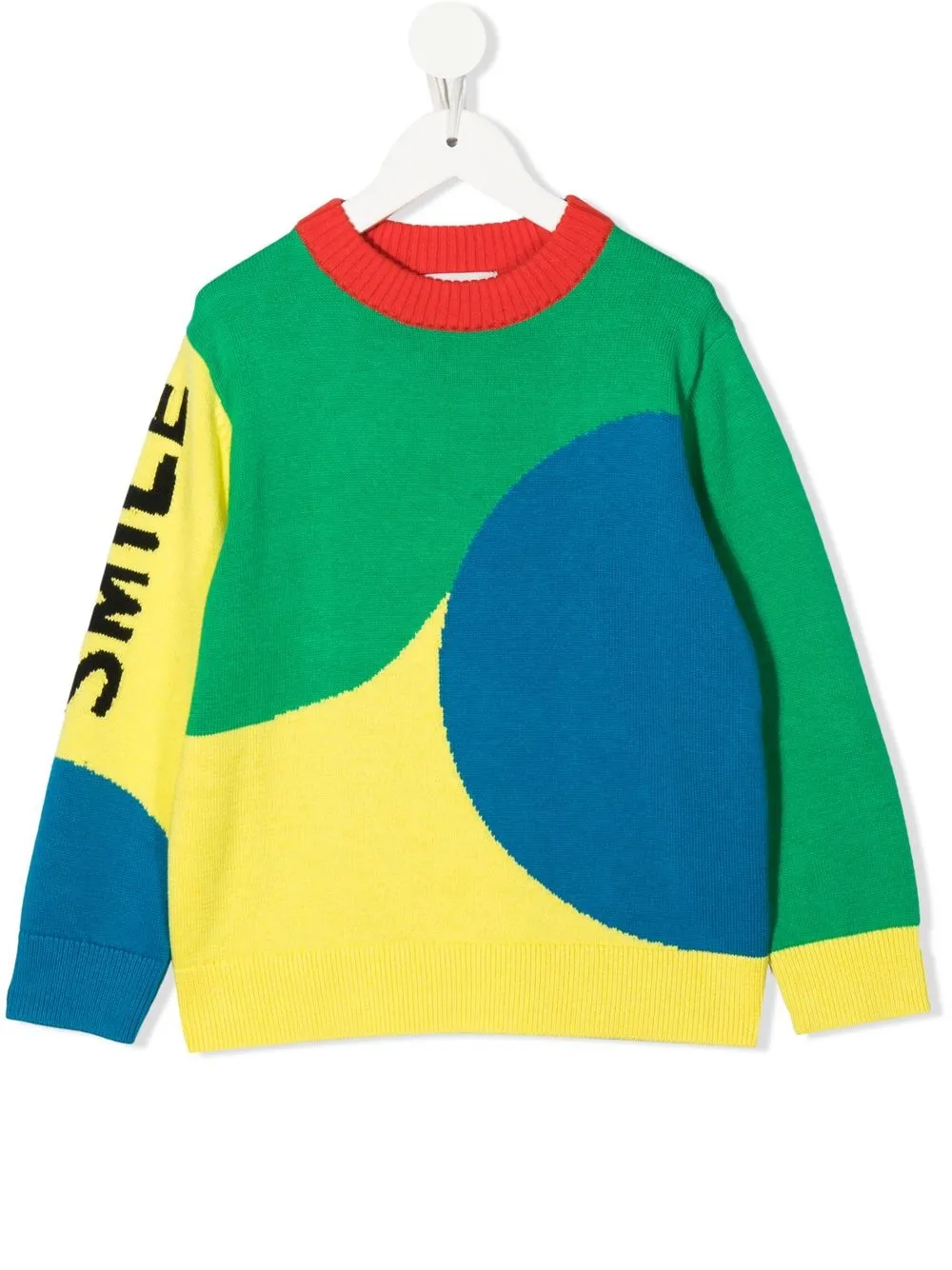 

Stella McCartney Kids suéter tejido con estampado gráfico - Verde