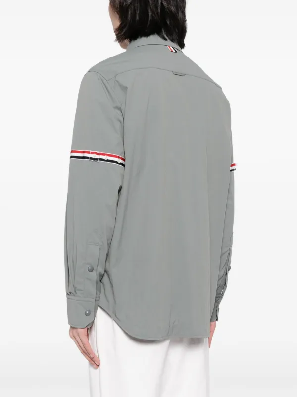 Thom Browne RWB アームバンド シャツジャケット | グレー | FARFETCH JP