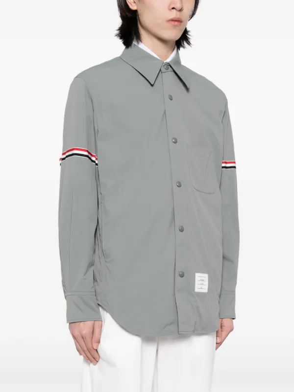 Thom Browne RWB アームバンド シャツジャケット | グレー | FARFETCH JP