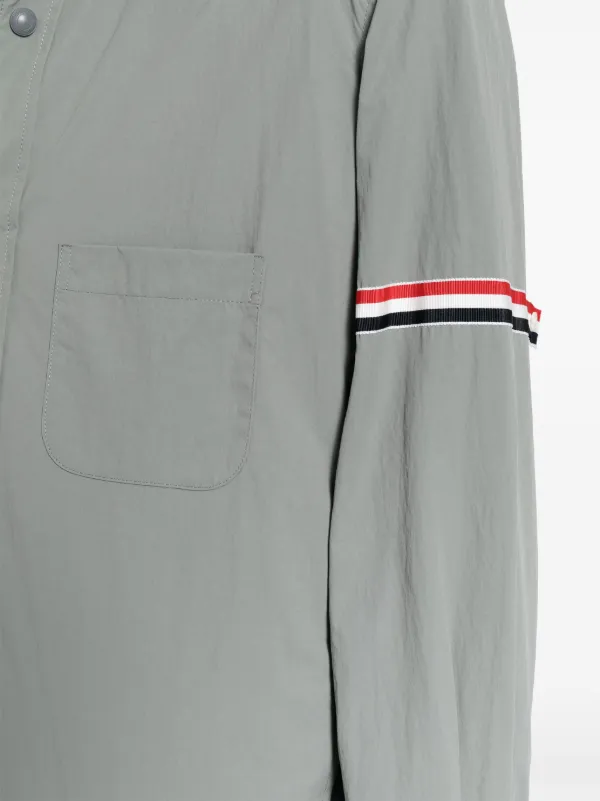 Thom Browne RWB アームバンド シャツジャケット | グレー | FARFETCH JP
