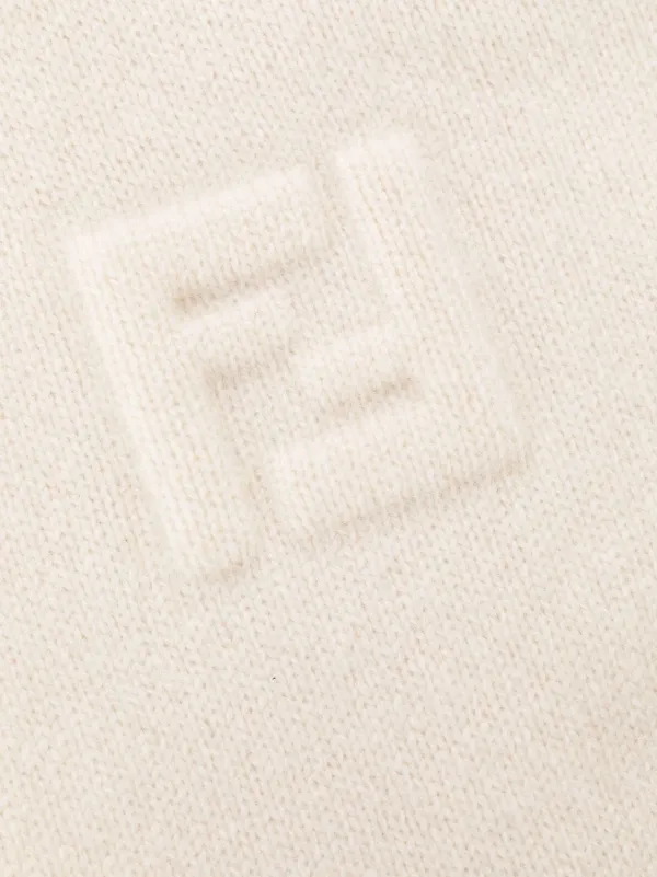 FENDI wool-cashmere Knit Trousers | White | FARFETCH