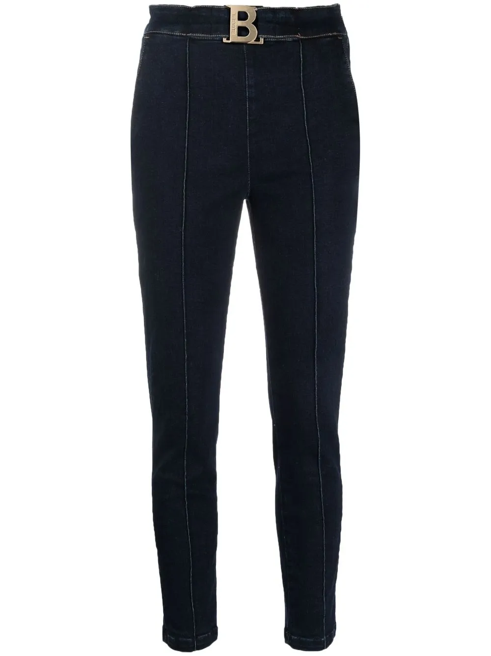 

Blugirl logo-buckle skinny jeans - Blue