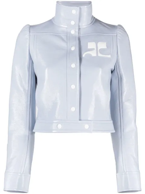 Courrèges chest logo-print detail jacket