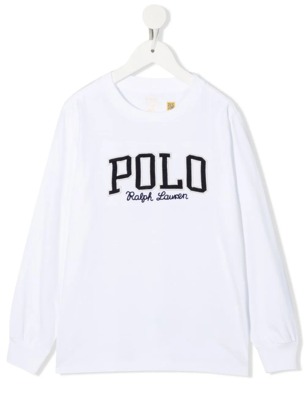 

Ralph Lauren Kids corduroy-logo long-sleeve T-shirt - White