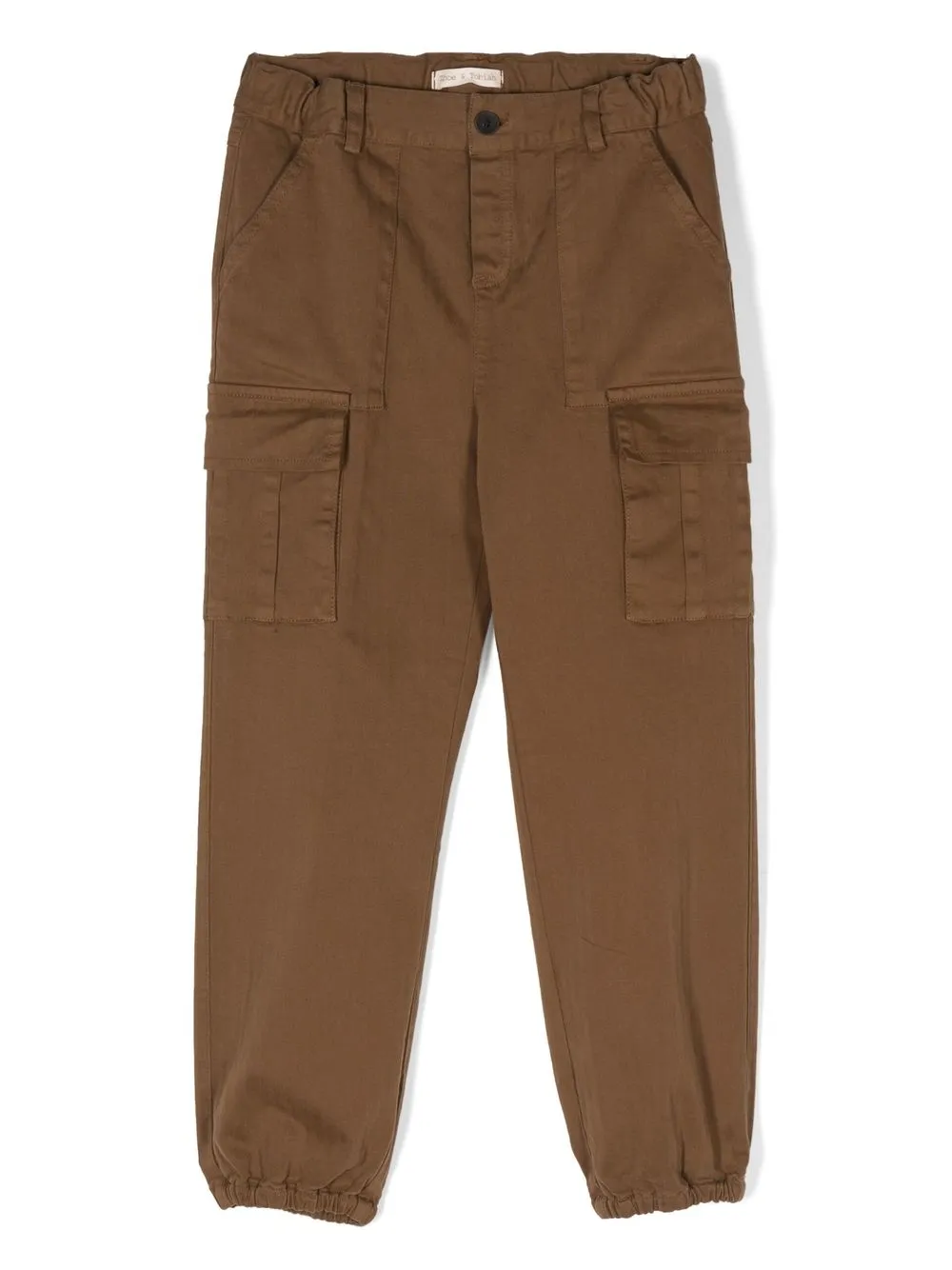 

Zhoe & Tobiah stretch-cotton cargo-pocket trousers - Brown