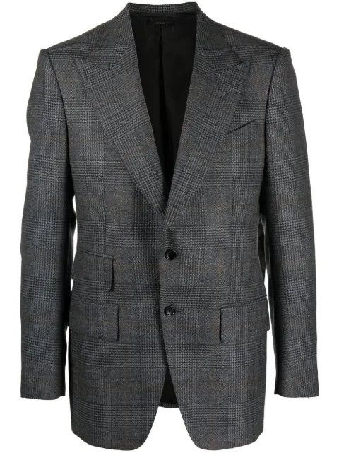 TOM FORD blazer con cuadros estampados