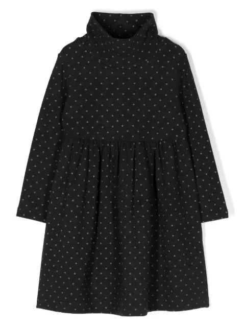 Zhoe & Tobiah polka-dot high-neck dress
