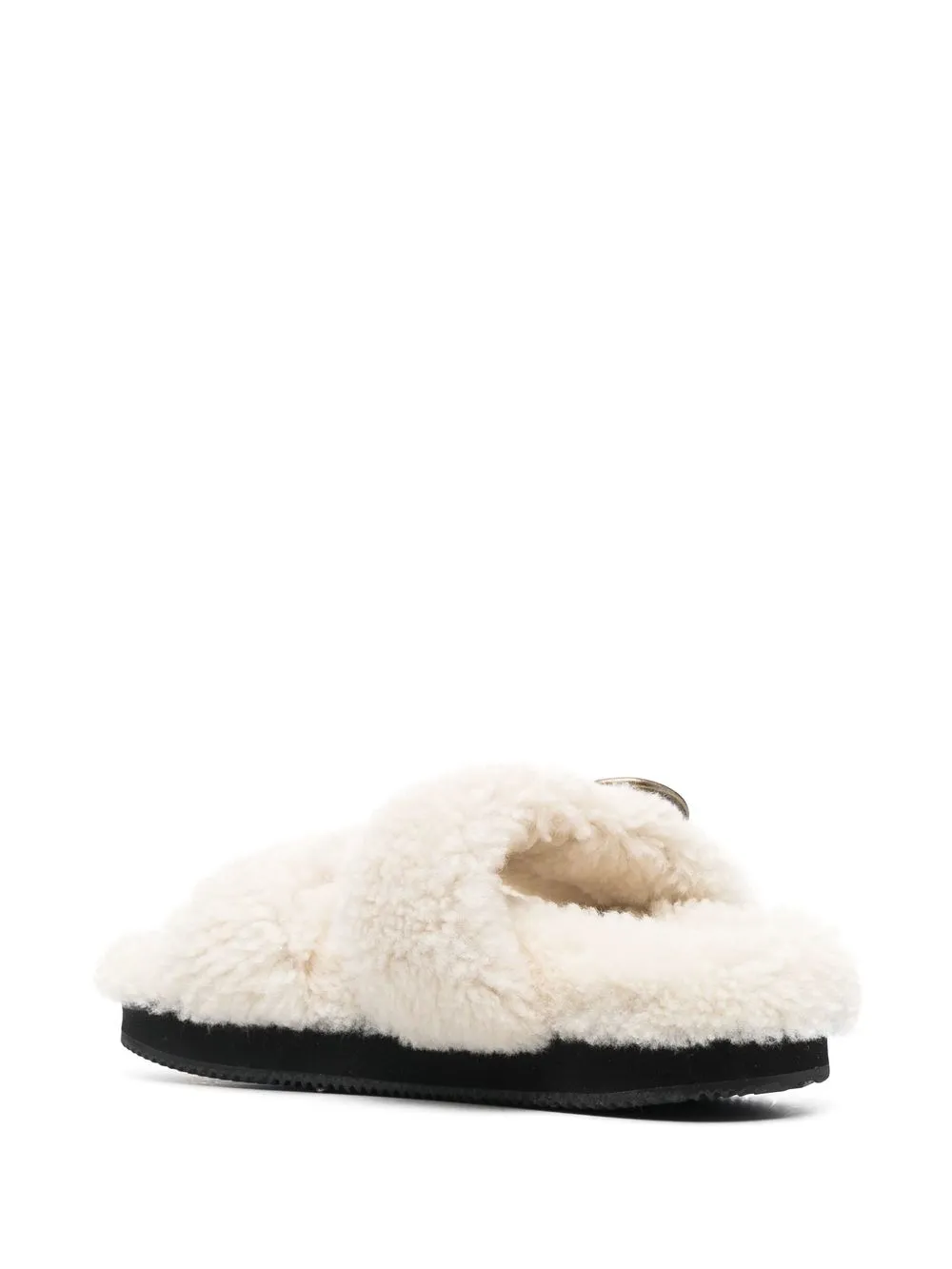  Isabel Marant Shearling Sandalen   Nude 