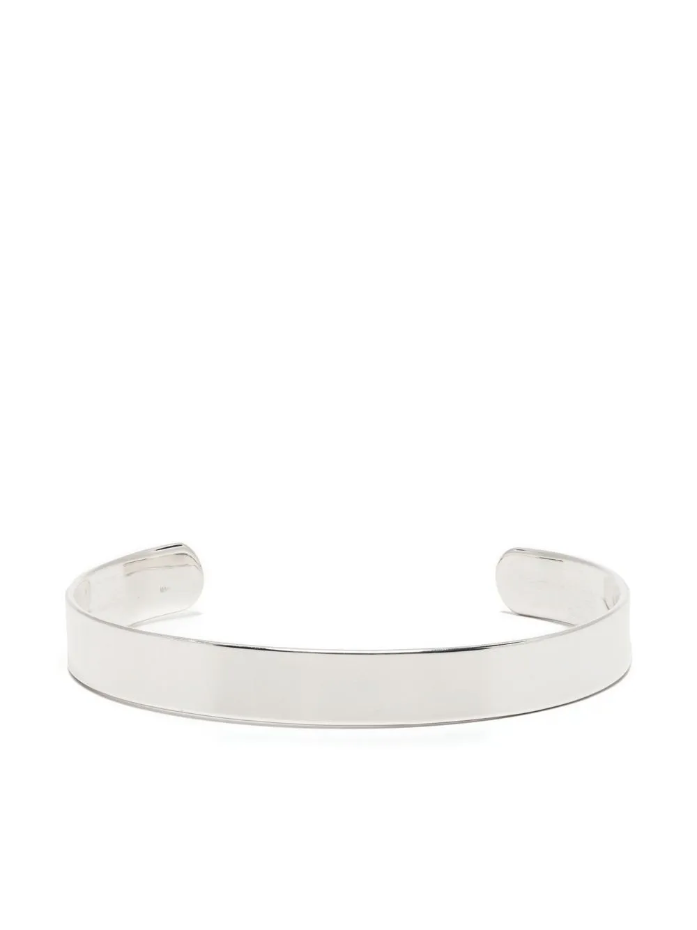 

Loulou x Obsidian silver open-ended bangle