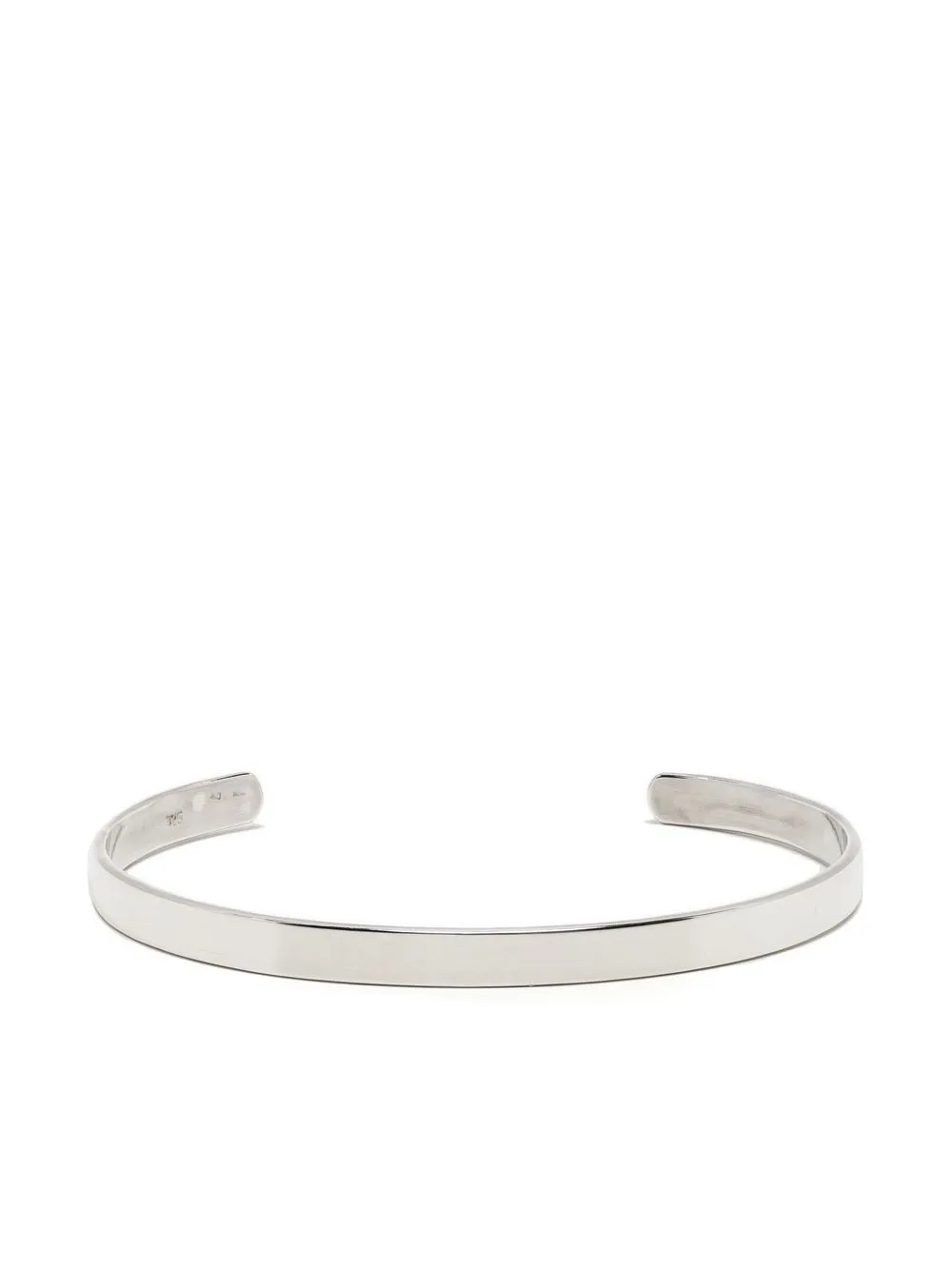 

Loulou x Obsidian silver open-end bangle