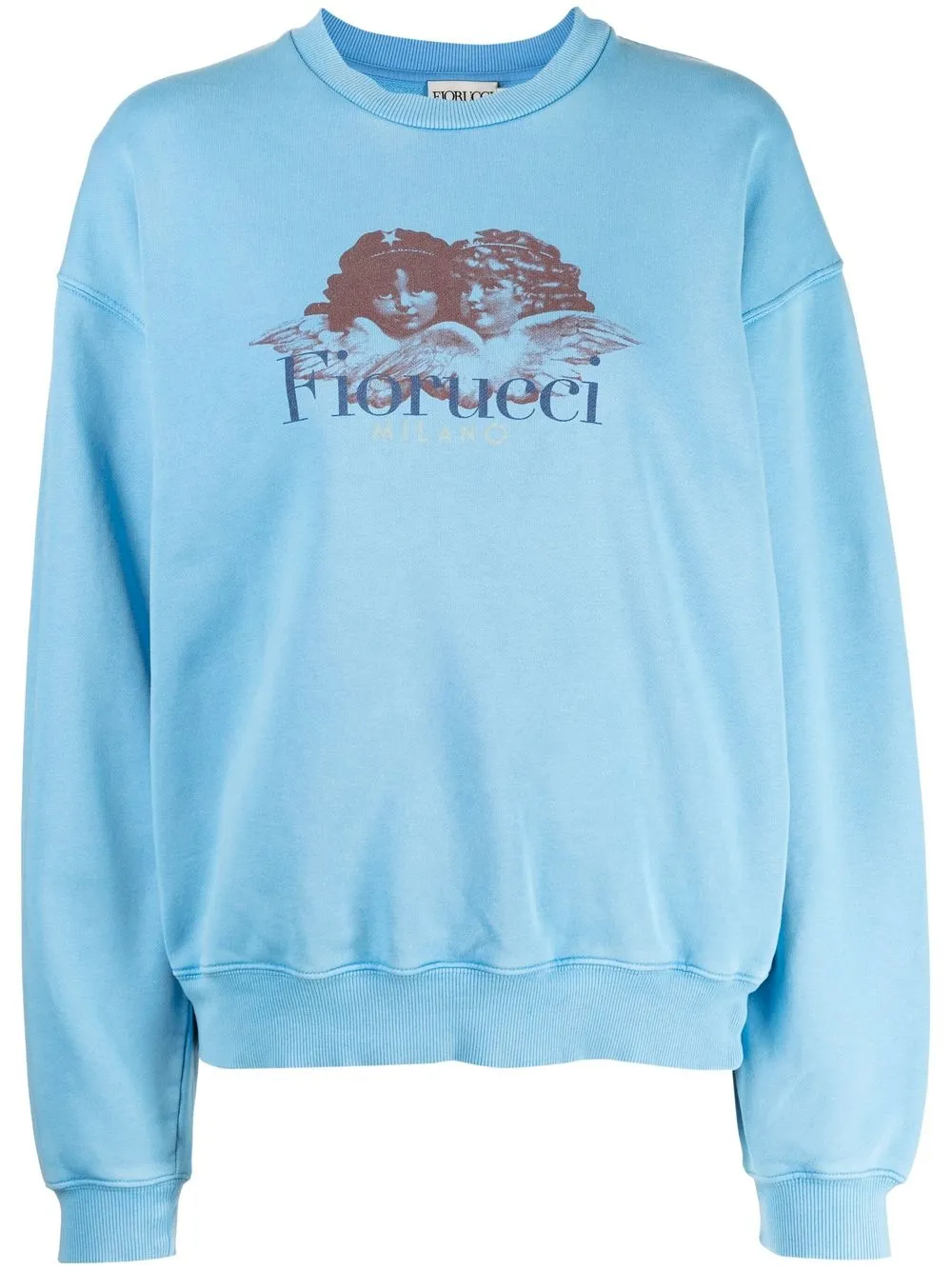 

Fiorucci sudadera con logo estampado - Azul