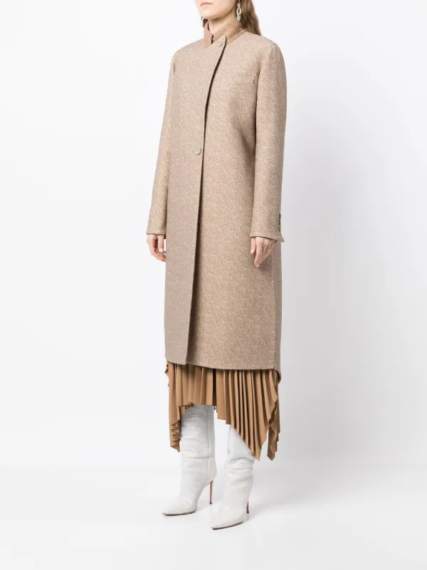 コート Fendi Cappotto Lungo A Vestaglia. Collo Sciallato E Maniche FENDI Cappotto Con Collo Rialzato | Marrone | FARFETCH IT
