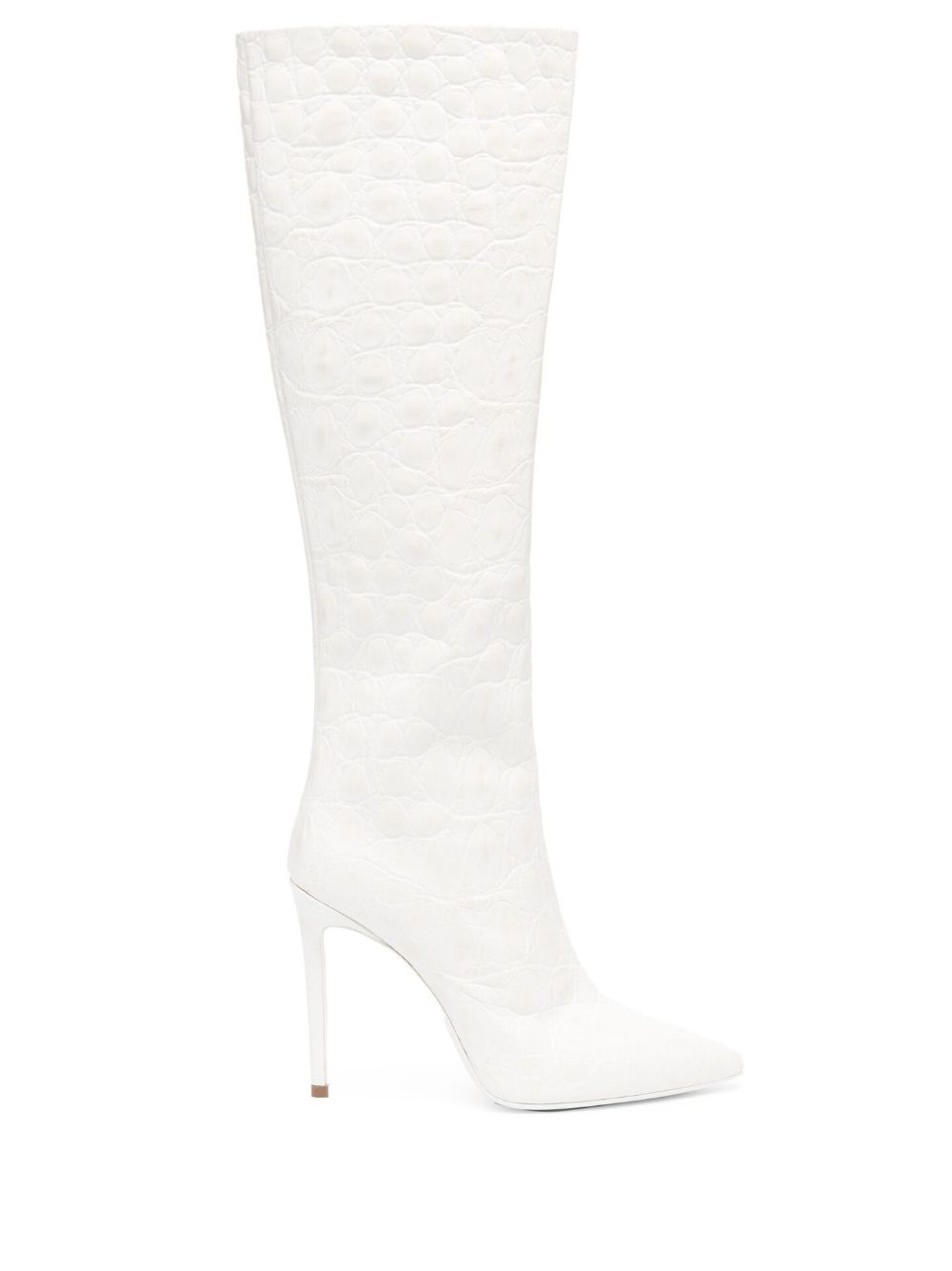 Paris Texas 110mm leather stiletto boots - White