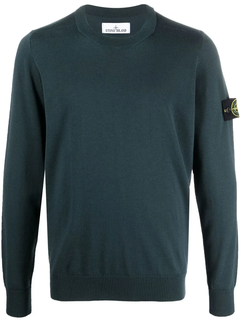 

Stone Island suéter con parche Compass - Verde