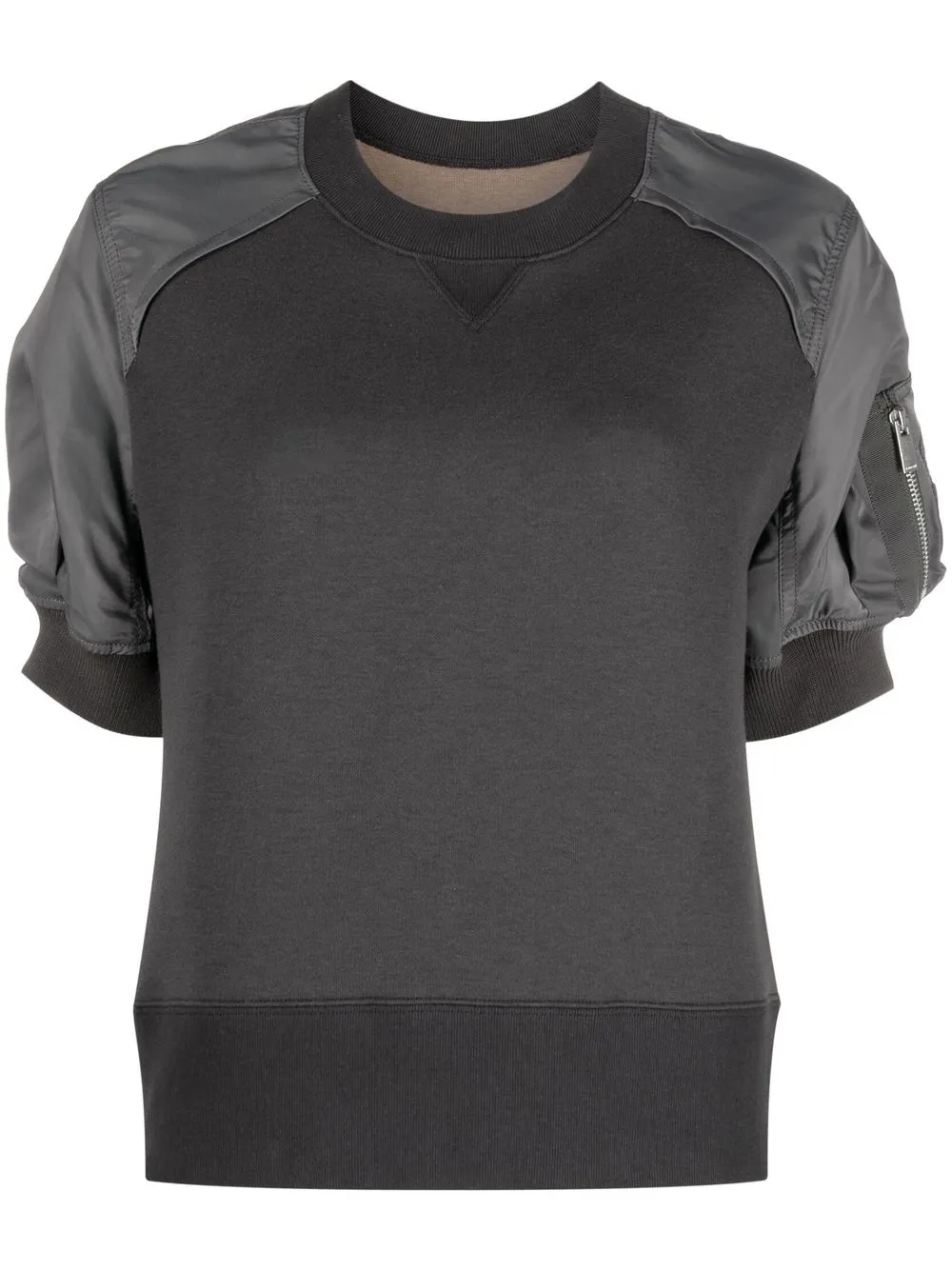 

sacai top con múltiples paneles - Gris