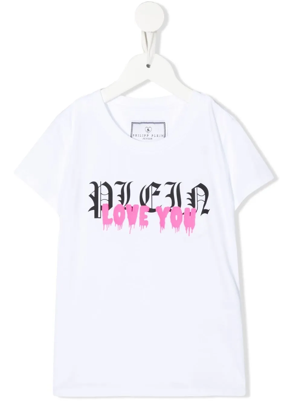 

Philipp Plein Junior Love You-print short-sleeve T-shirt - White