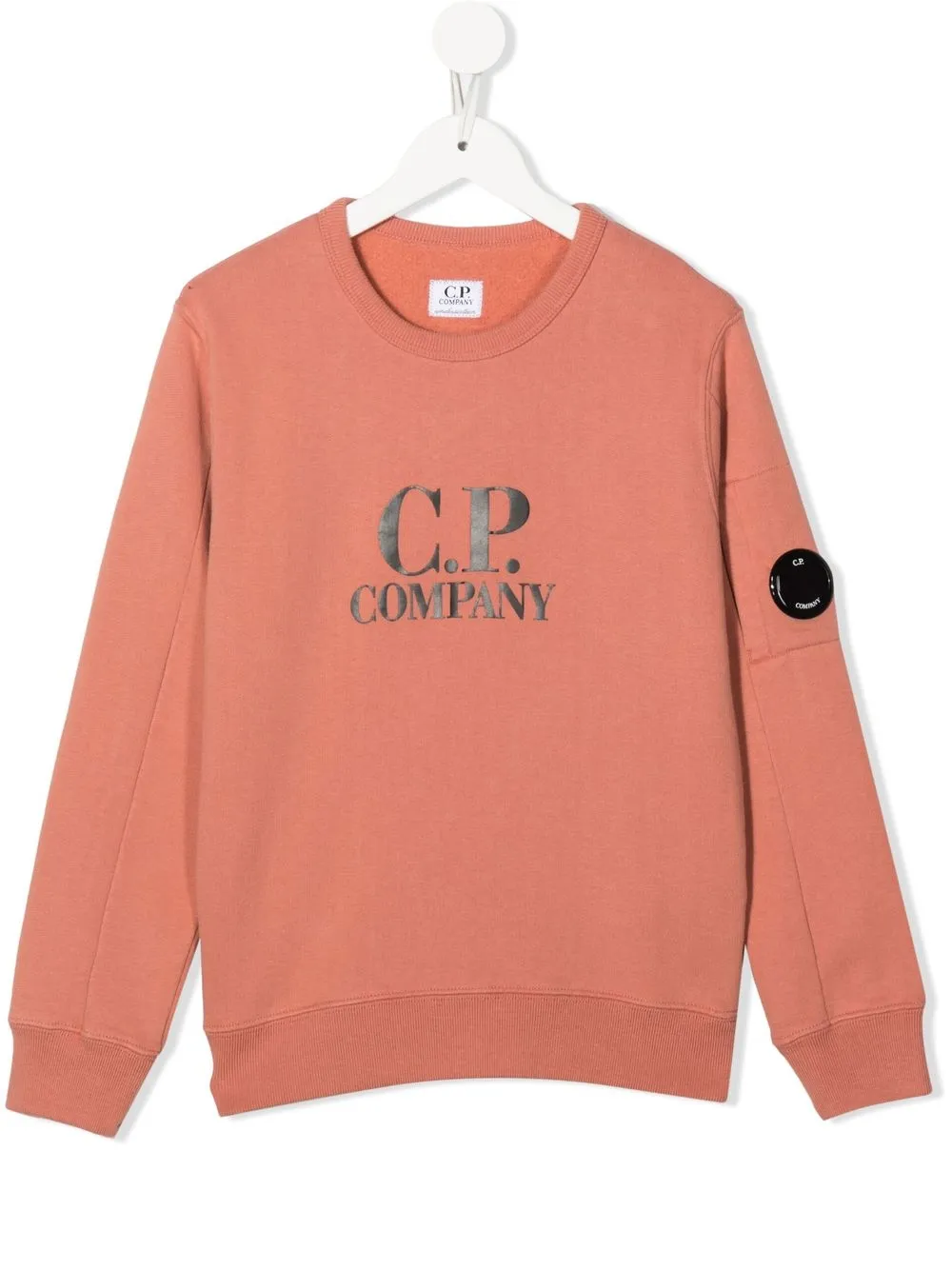 

C.P. Company Kids sudadera con logo estampado - Rosado