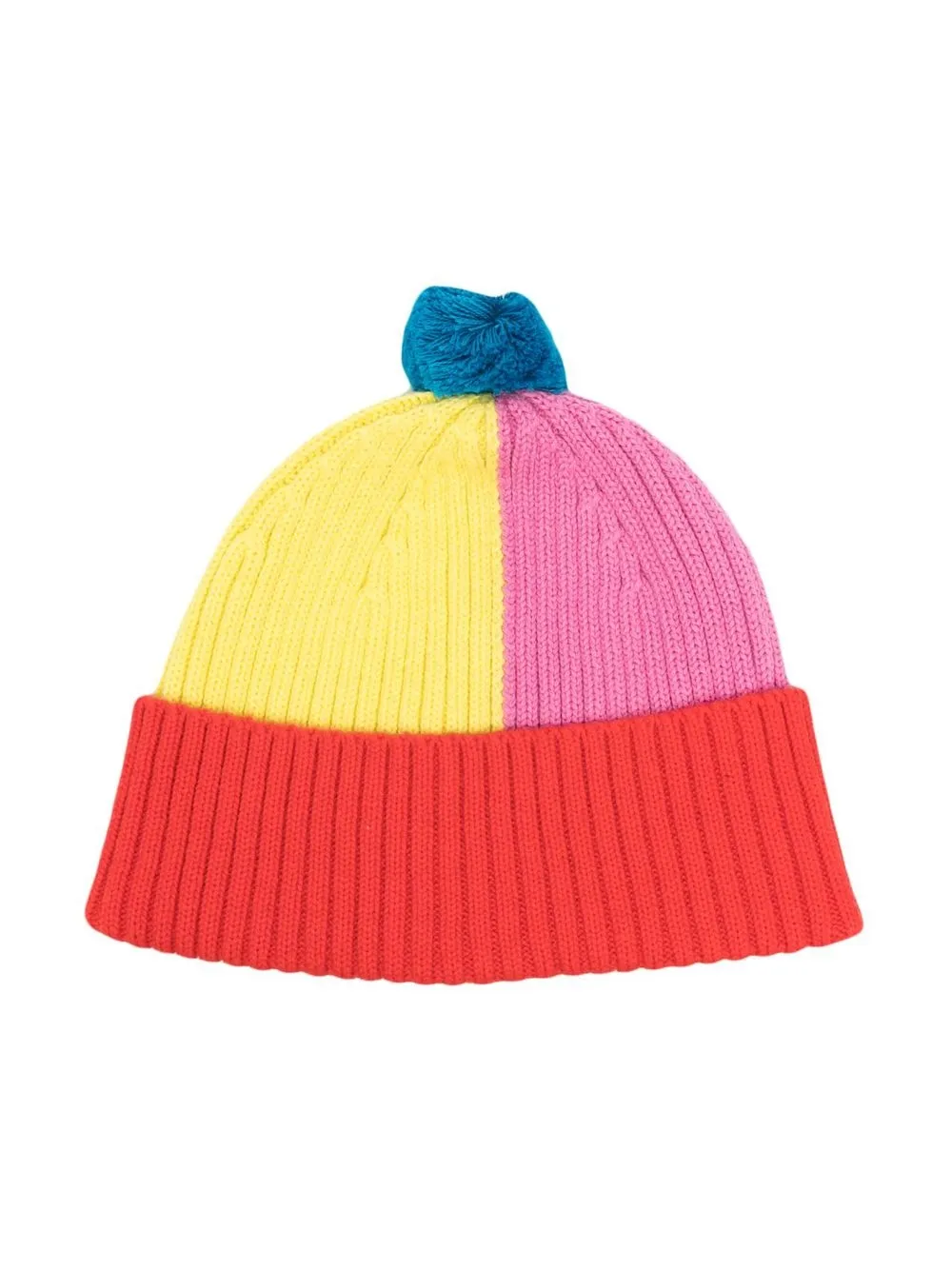 

Stella McCartney Kids gorro con diseño color block - Rosado