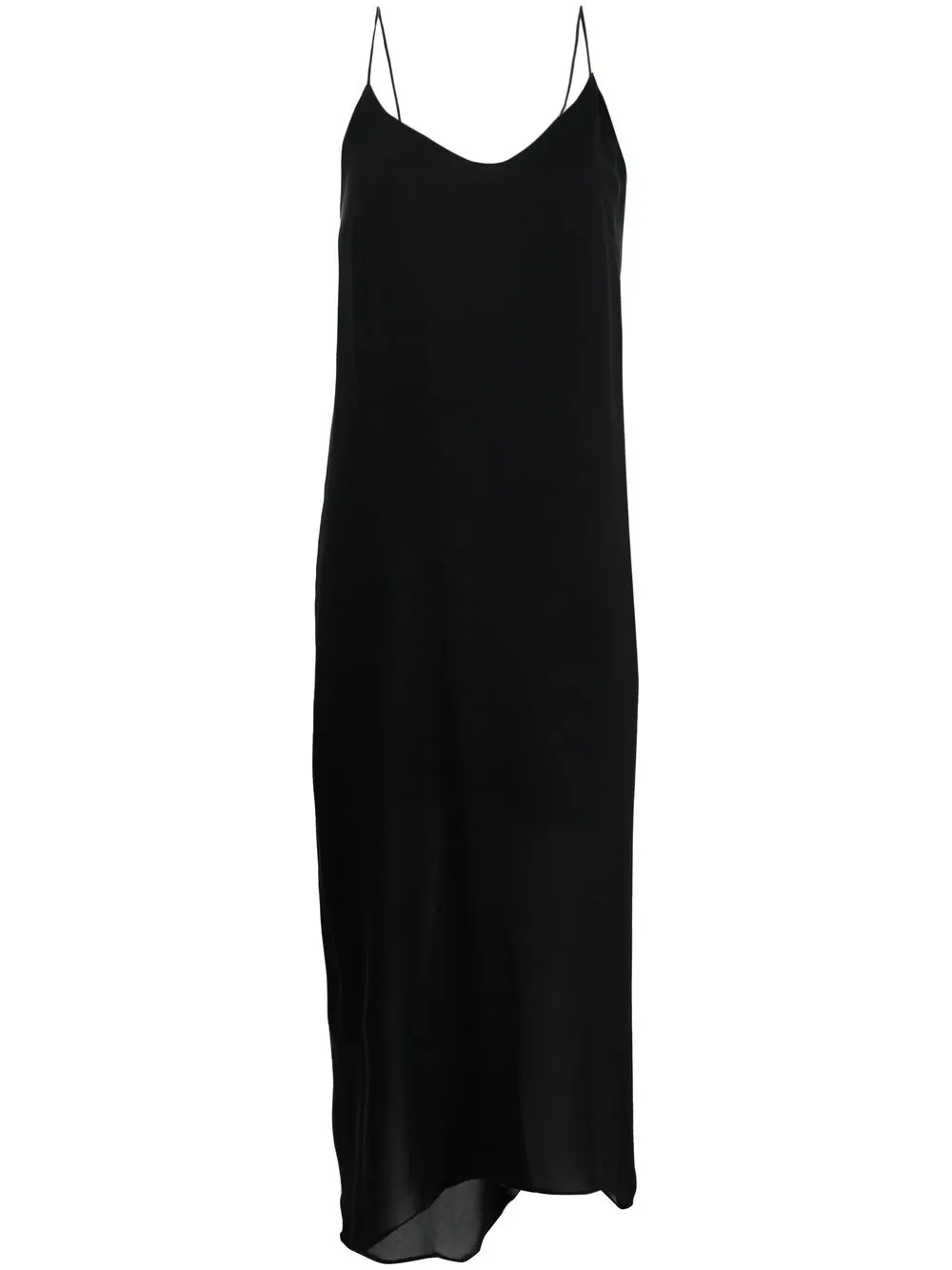 

Isabel Benenato asymmetric slip maxi dress - Black