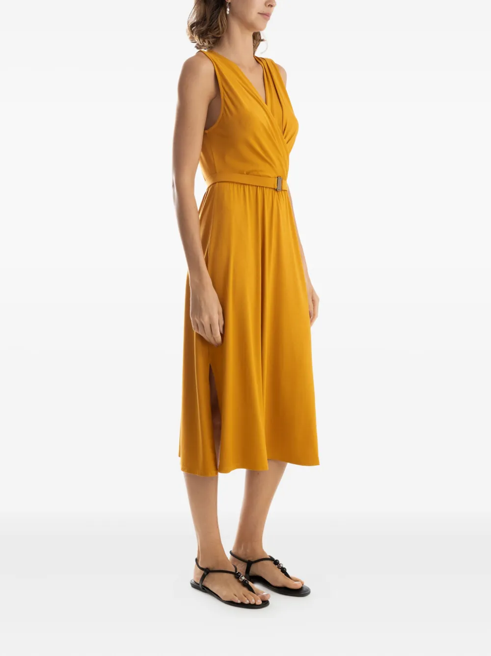 Lygia & Nanny Ibis belted midi dress - Oranje