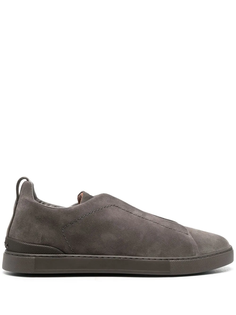 

Zegna slip-on suede low-top sneakers - Grey