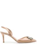 SJP by Sarah Jessica Parker Edith crystal-embellished 70mm sandals - Gold