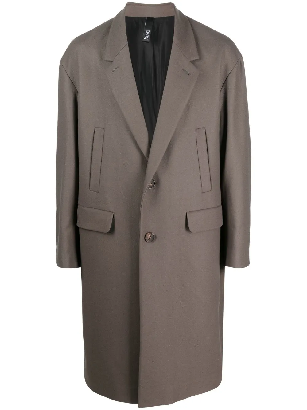 

Hevo mid-length single-breasted coat - Green