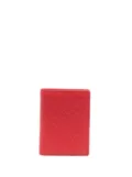 Comme Des Garçons Wallet embossed-pattern leather wallet - Red