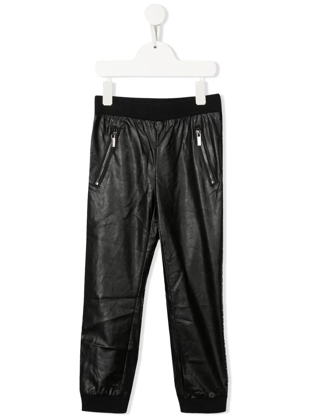 

Ermanno Scervino Junior pantalones texturizados - Negro