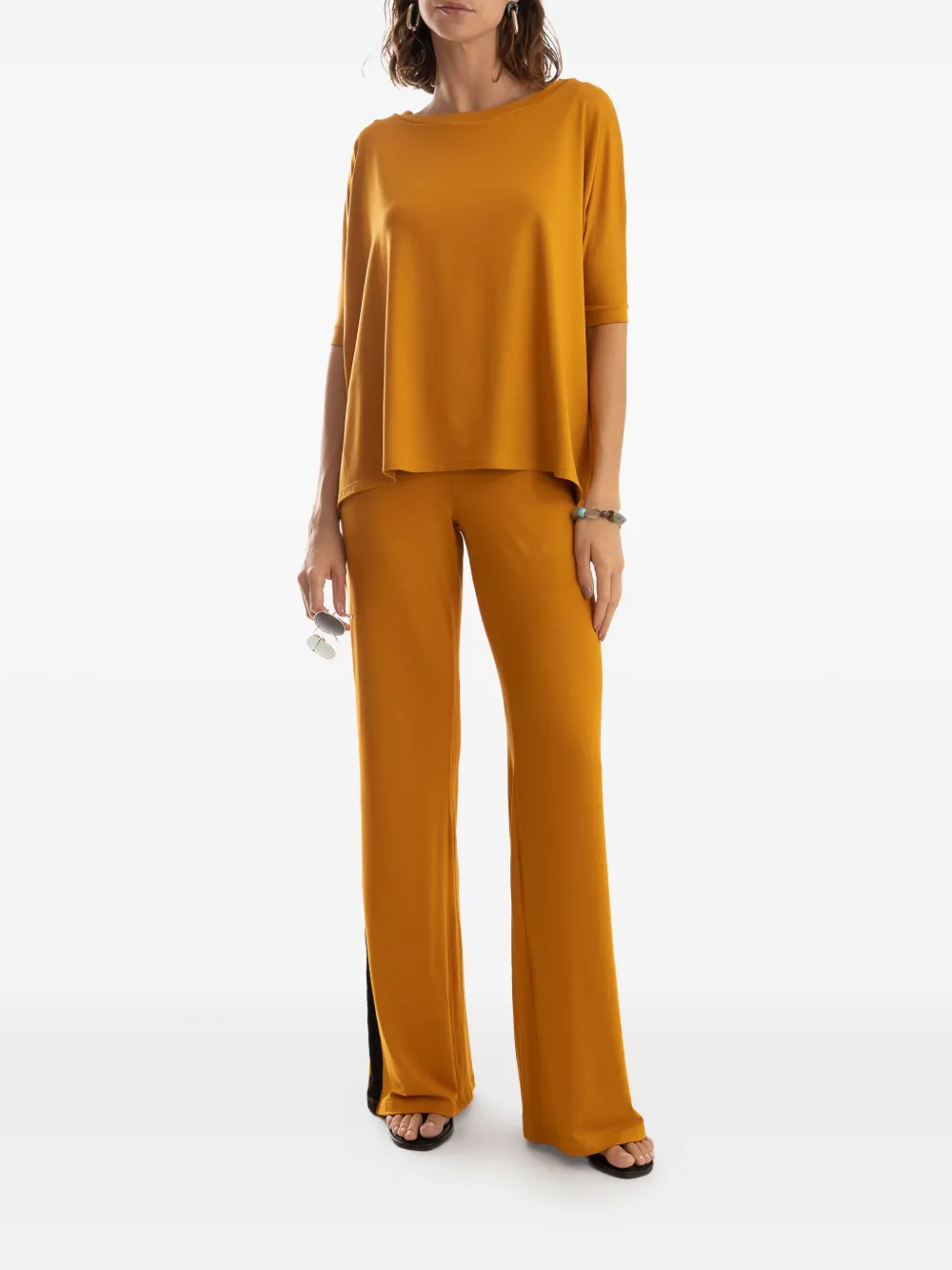 Lygia & Nanny Irati Half-sleeve T-shirt In Orange
