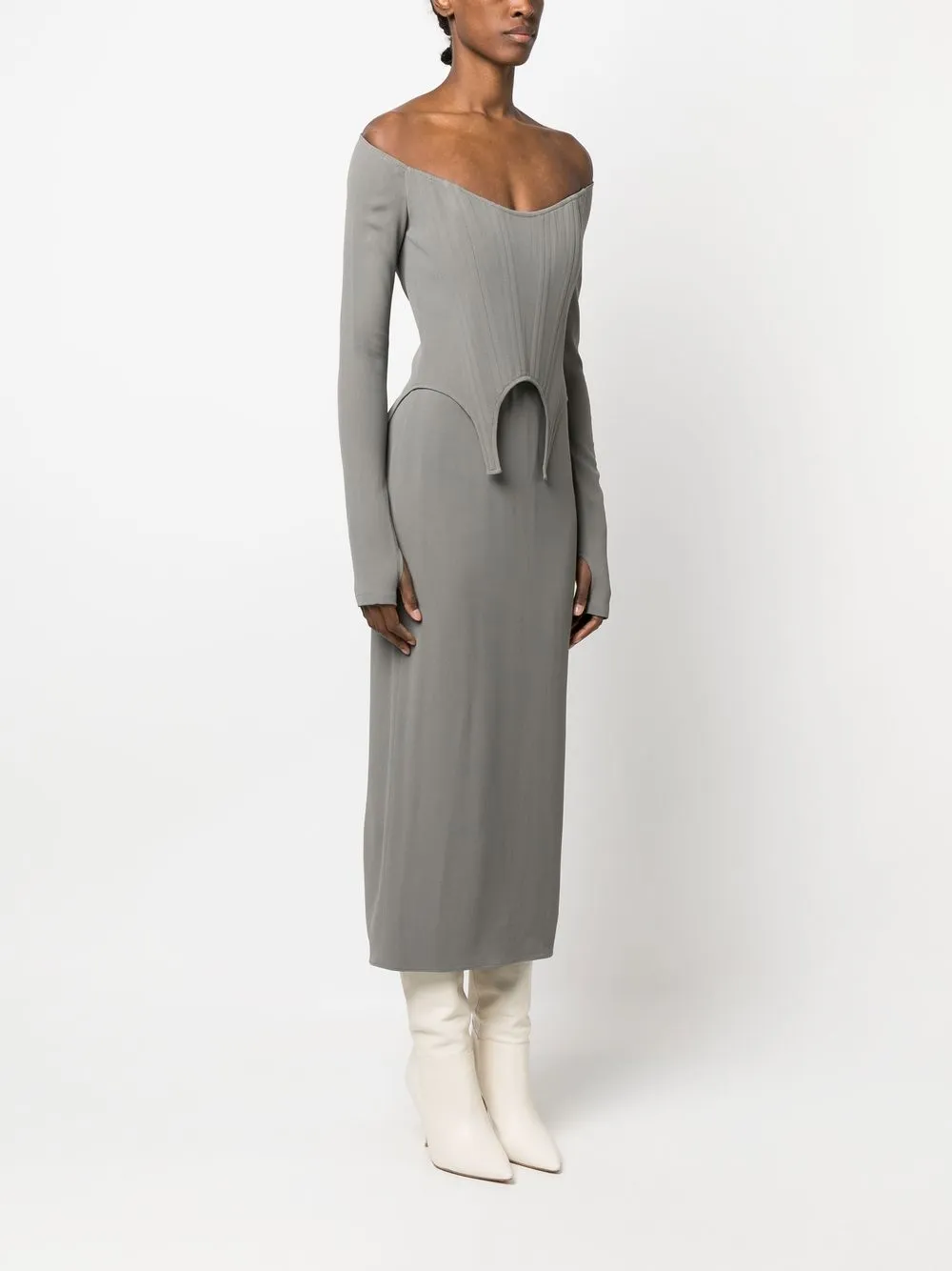 david koma tulle scarf asymmetrical hem mini dress DAVID KOMA STRAPLESS FRINGE CADY MINI DRESS – TheLuxeLend