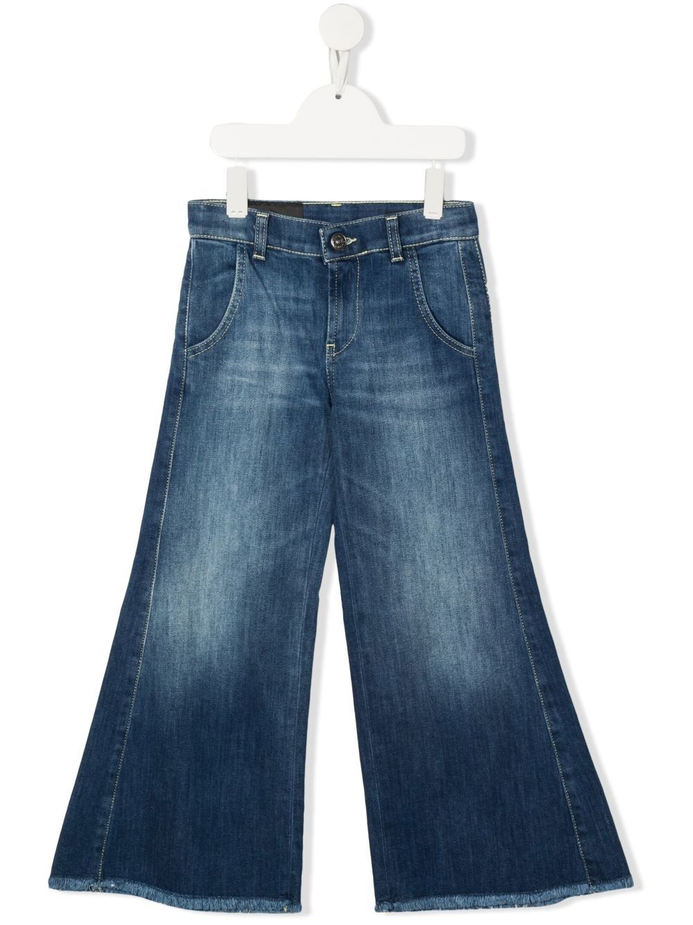 DONDUP KIDS Frayed wide-leg Jeans - Farfetch