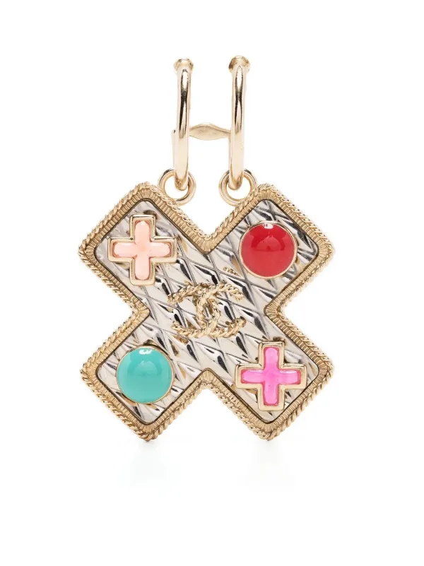 CHANEL Pre-Owned クロスモチーフピアス CHANEL Pre-Owned