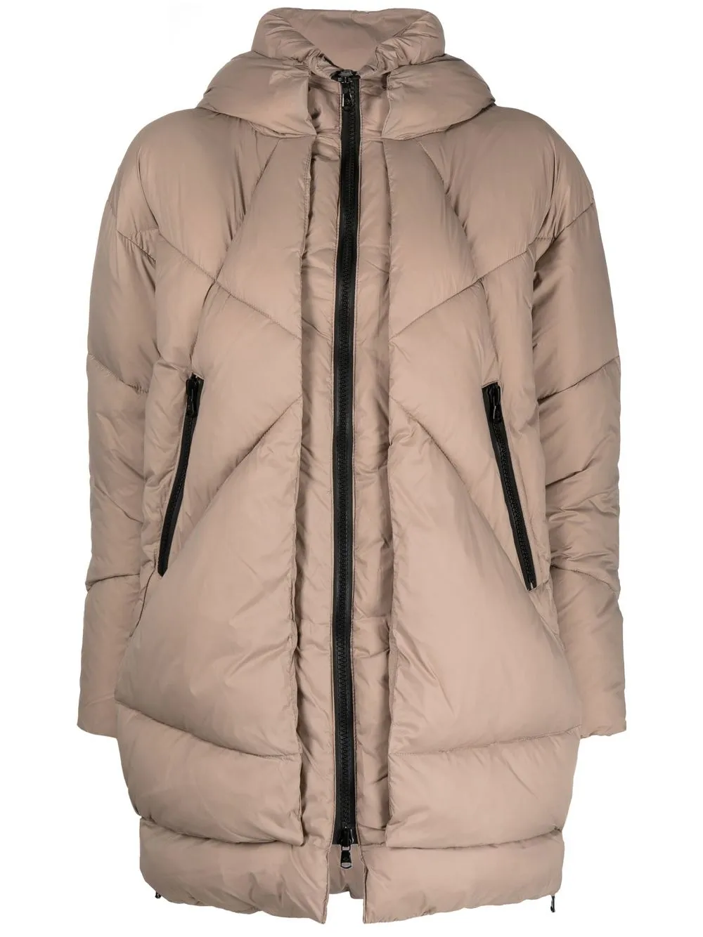 

Canadian Club quilted hooded puffer jacket - Neutrals