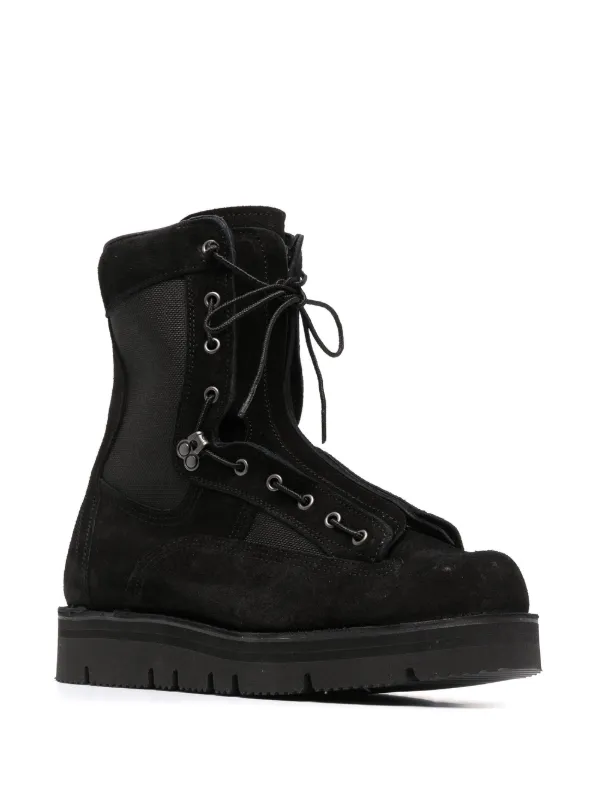 White Mountaineering x Danner Suede Combat Boots - Farfetch