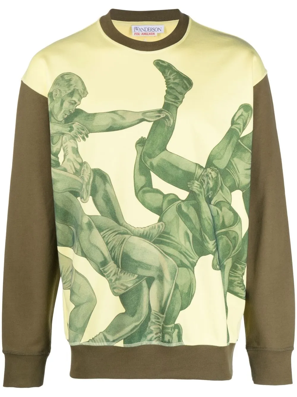 

JW Anderson graphic-print crew neck sweatshirt - Green