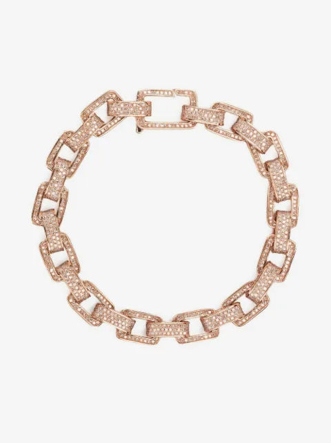SHAY 18K rose gold deco diamond bracelet