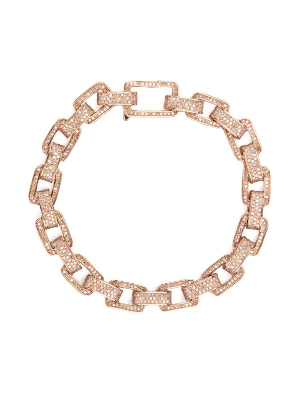 Shay 18K Rose Gold Deco Diamond Bracelet