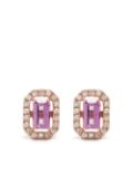 SHAY 18kt rose gold Mini Me diamond and sapphire earrings - Pink