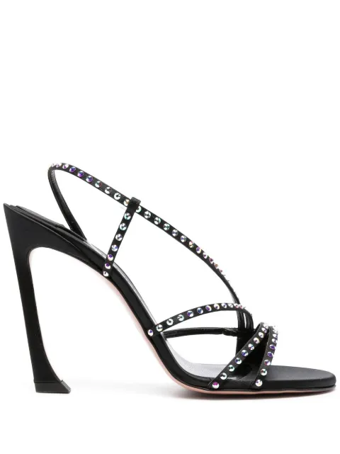 Pīferi 120mm rhinestone slingback sandals 
