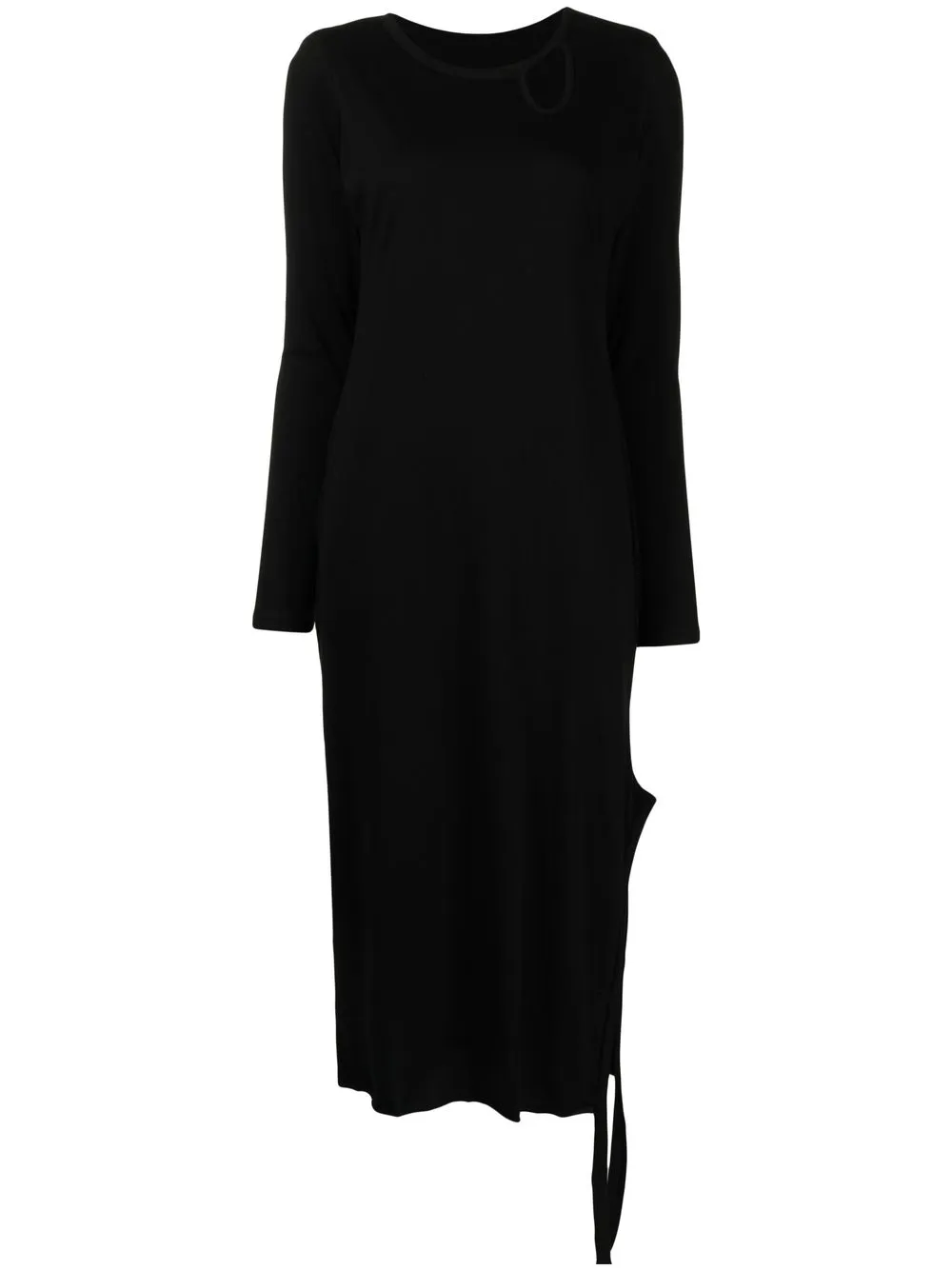 

Yohji Yamamoto vestido largo con aberturas - Negro