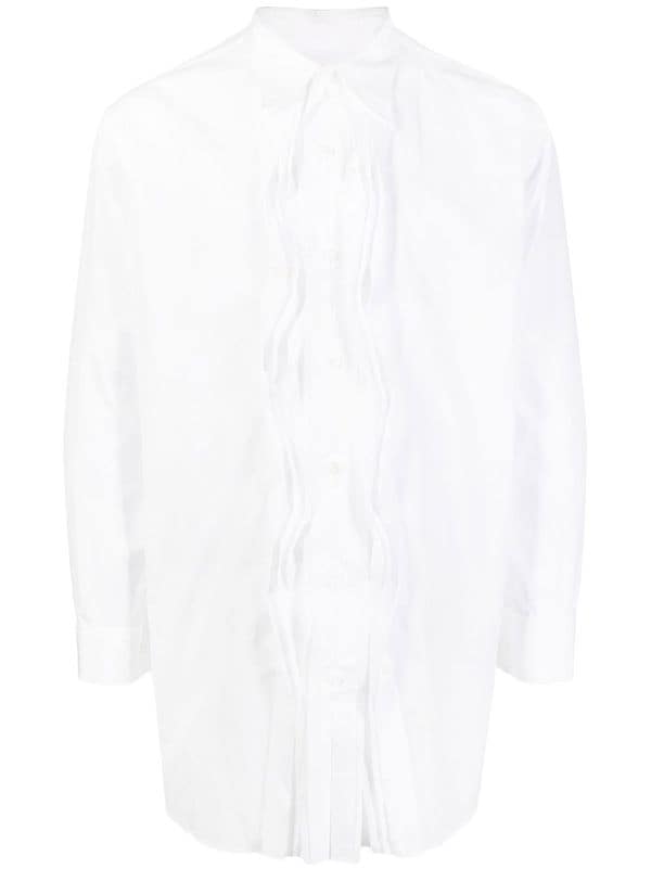 Yohji Yamamoto Broad Frill long-sleeve Shirt - Farfetch