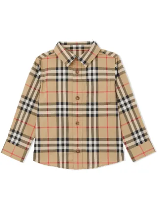 高級チェック シャツ バーバリーチルドレン キッズ kids 140cm 10y Burberry Kids バーバリー・キッズ ヴィンテージチェック シャツ