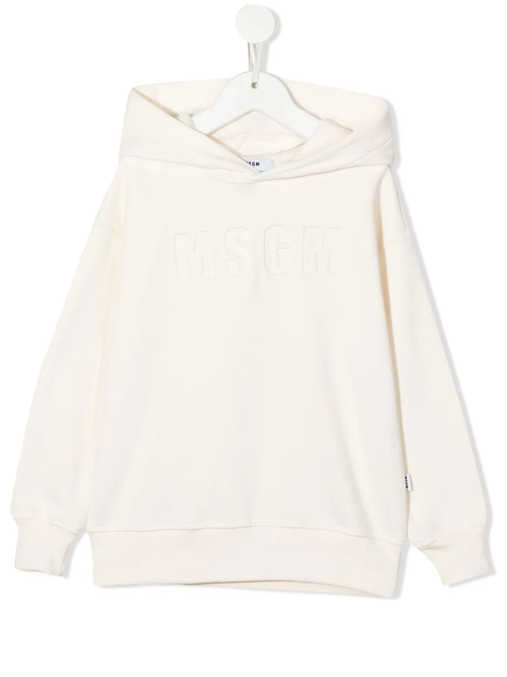 

MSGM Kids hoodie con logo en relieve - Neutro