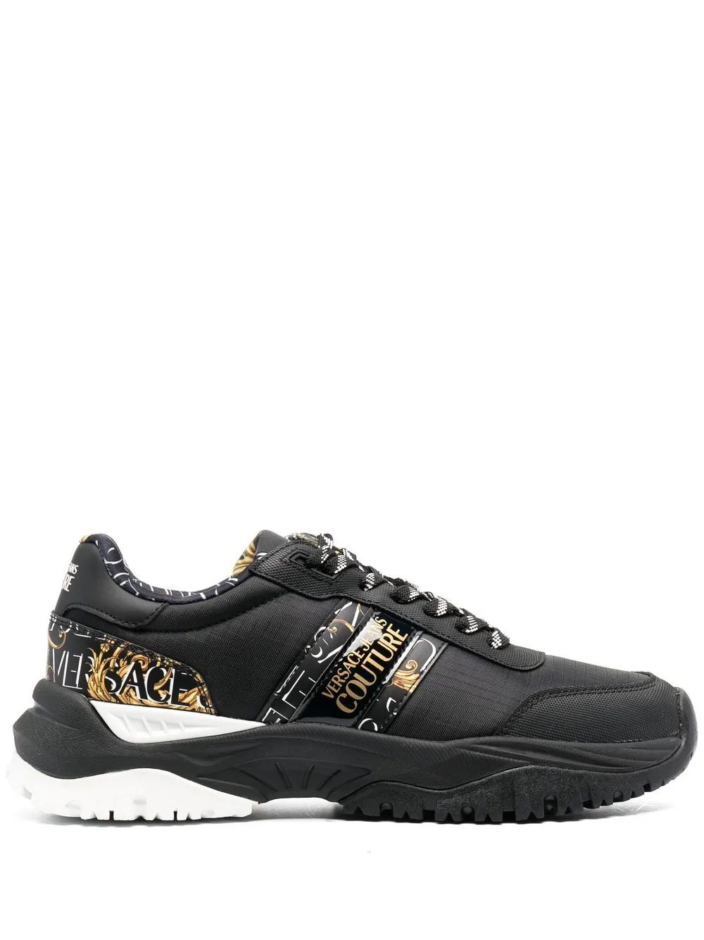 

Versace Jeans Couture logo-print low-top sneakers - Black