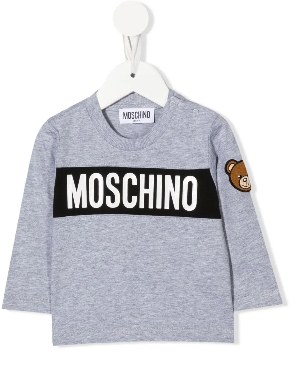 

Moschino Kids logo-print sweatshirt - Grey