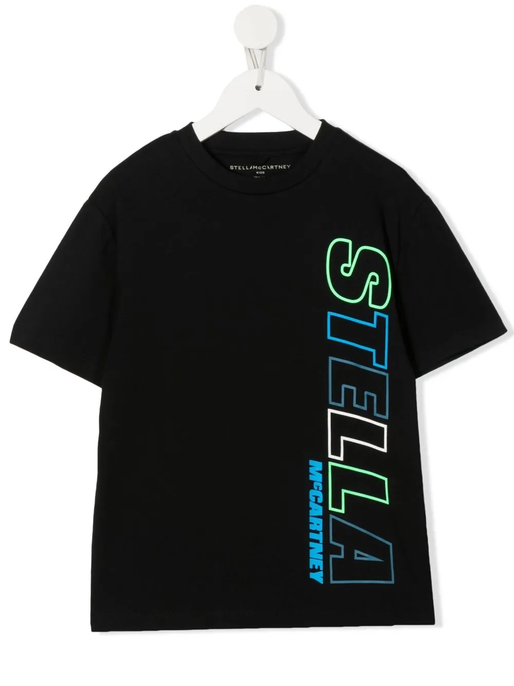 

Stella McCartney Kids playera oversize con logo estampado - Negro